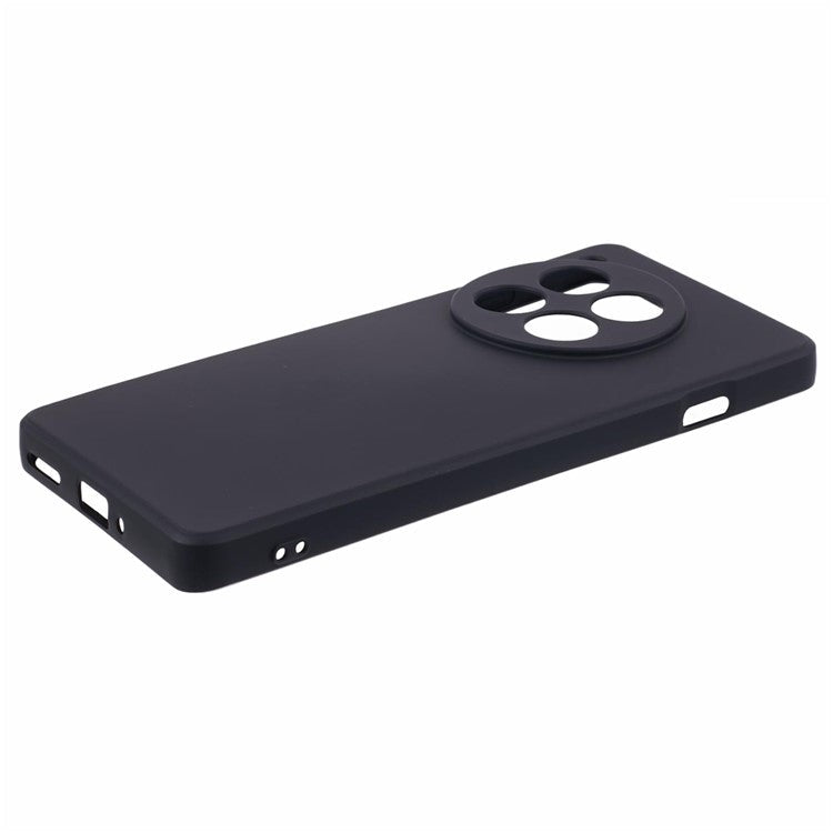 For OnePlus 12 5G Case Anti-Scratch Soft Fiber Lining TPU Phone Cover - Black