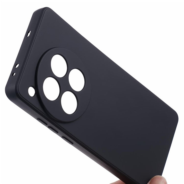 For OnePlus 12 5G Case Anti-Scratch Soft Fiber Lining TPU Phone Cover - Black