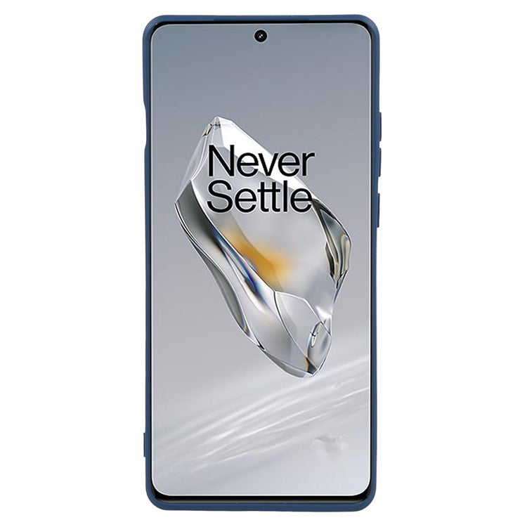 For OnePlus 12 5G Case Anti-Scratch Soft Fiber Lining TPU Phone Cover - Sapphire