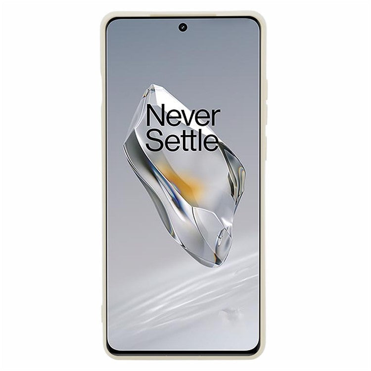 For OnePlus 12 5G Case Anti-Scratch Soft Fiber Lining TPU Phone Cover - White