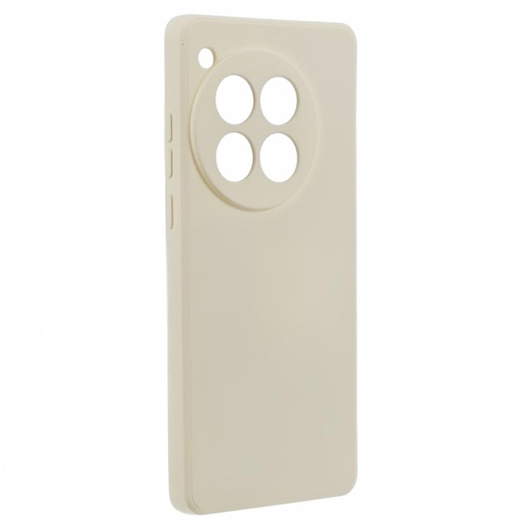 For OnePlus 12 5G Case Anti-Scratch Soft Fiber Lining TPU Phone Cover - White