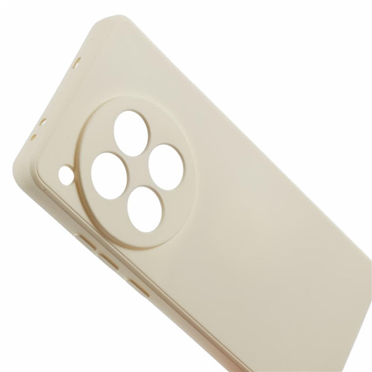 For OnePlus 12 5G Case Anti-Scratch Soft Fiber Lining TPU Phone Cover - White