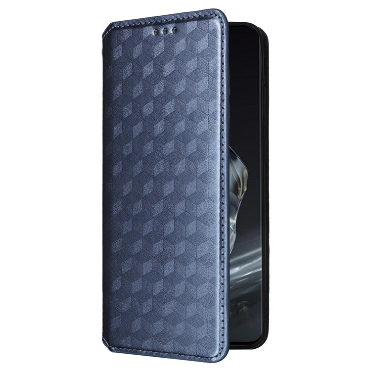 For OnePlus 12 5G Cell Phone Cases Anti-scratch PU Leather+TPU Imprinted Cover - Blue