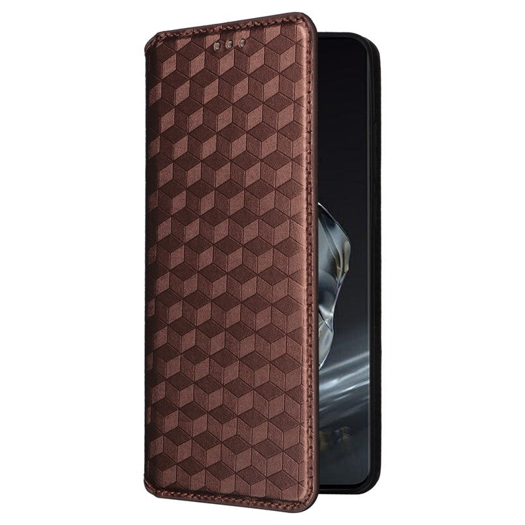 For OnePlus 12 5G Cell Phone Cases Anti-scratch PU Leather+TPU Imprinted Cover - Brown