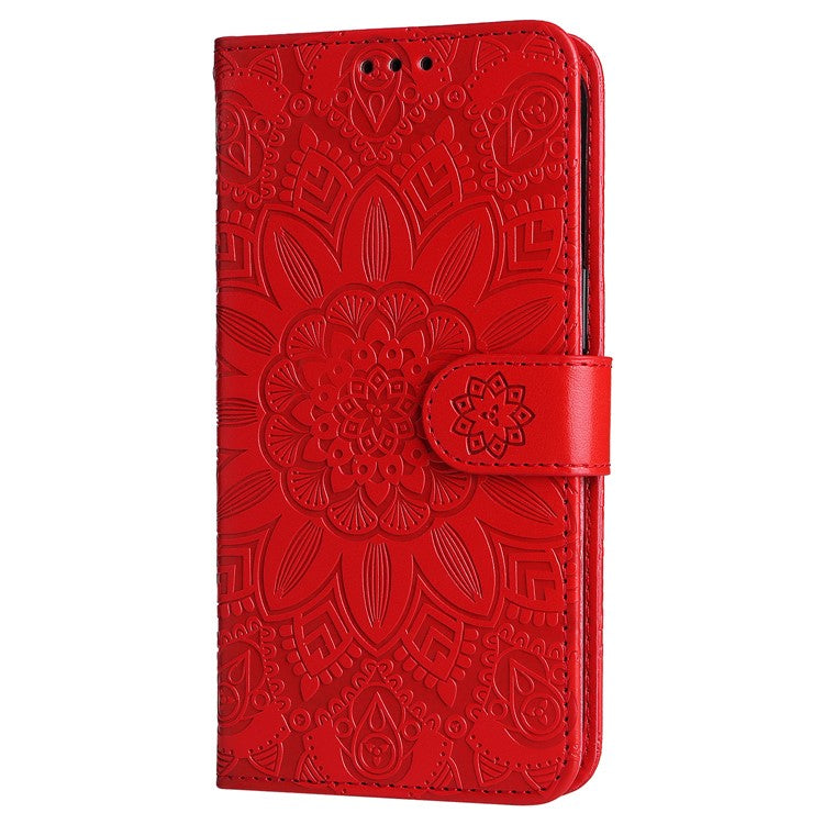 For OnePlus 12 5G PU Leather Phone Case Wallet Phone Stand Cover - Red