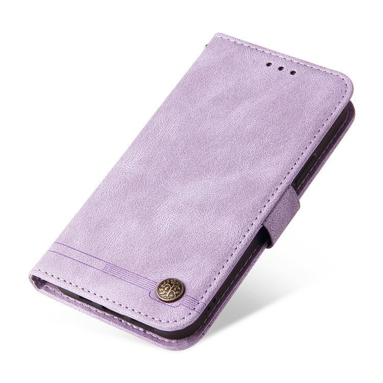 For OnePlus 12 5G Cell Phone Case PU Leather Skin-Touch Feeling Cover Wallet - Purple