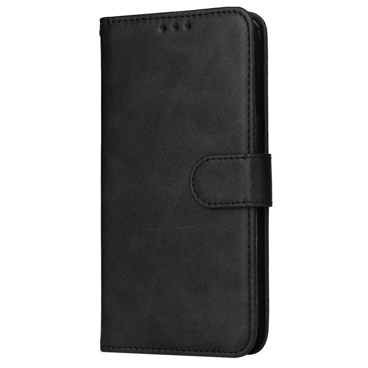 For OnePlus 12 5G Cell Phone Case Wrist Strap Leather Phone Cover Wallet with Stand - Black