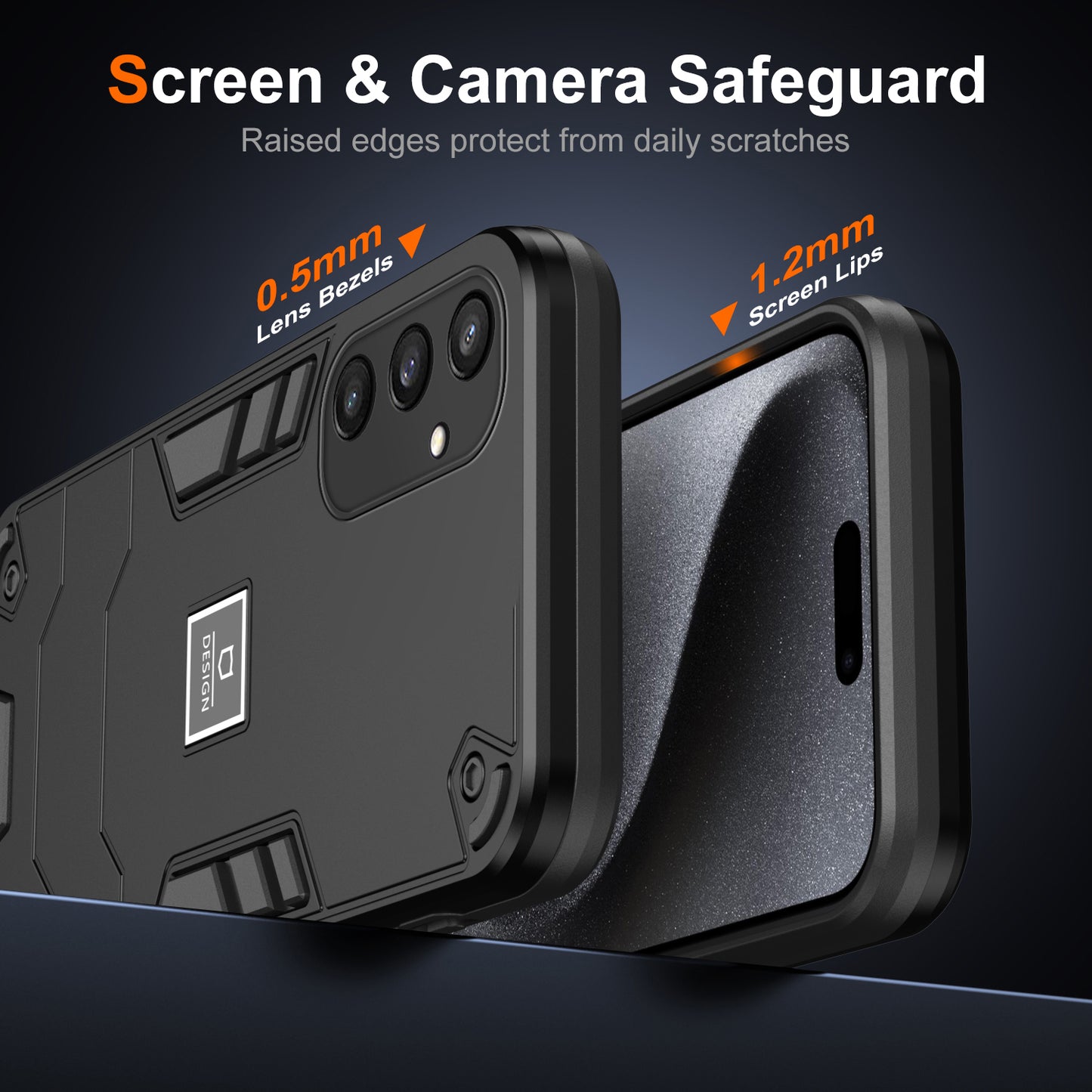 For Samsung Galaxy S24 Phone Case Dual Layer Soft TPU + Hard PC Protective Cover - Black