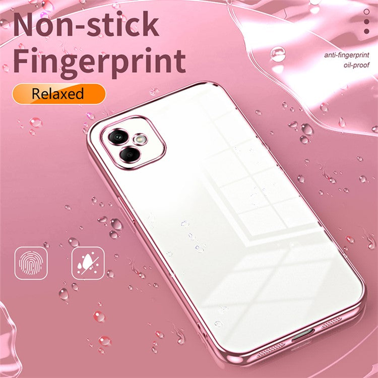 For Samsung Galaxy A05 4G Electroplate TPU Case Precision Cutouts Phone Cover - Blue
