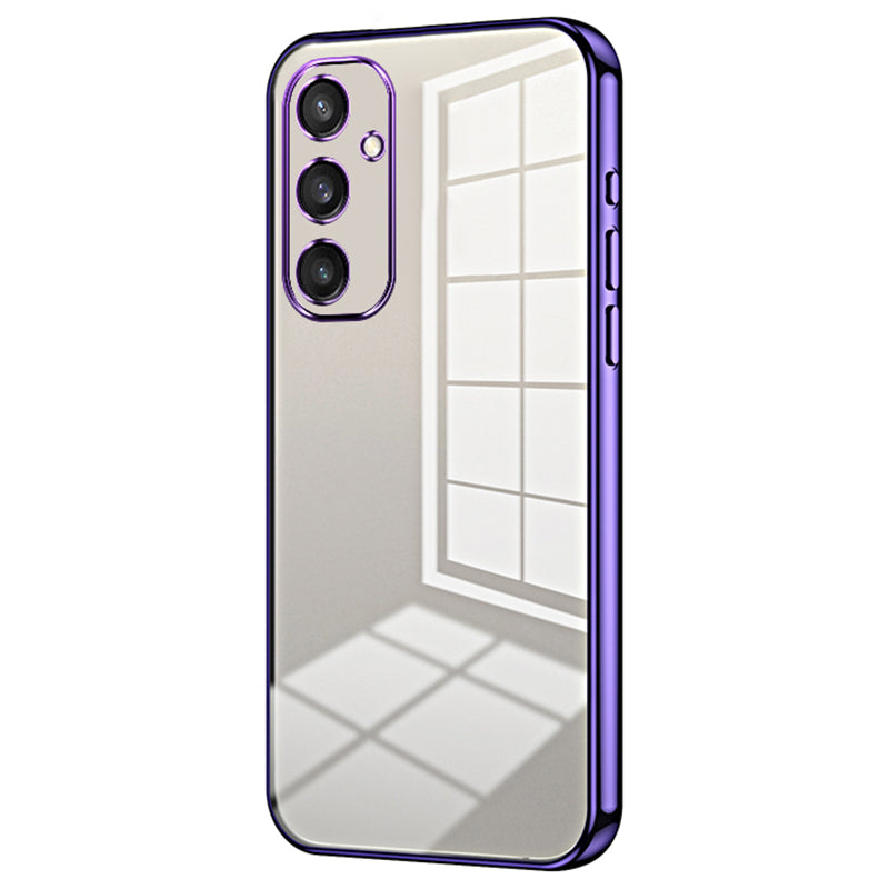 For Samsung Galaxy S24 Electroplating Case Anti-Fall TPU Phone Cover - Purple