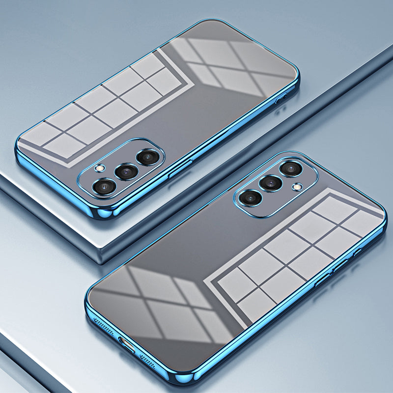 For Samsung Galaxy S24+ Case Electroplated Anti-Drop TPU Phone Protector - Blue