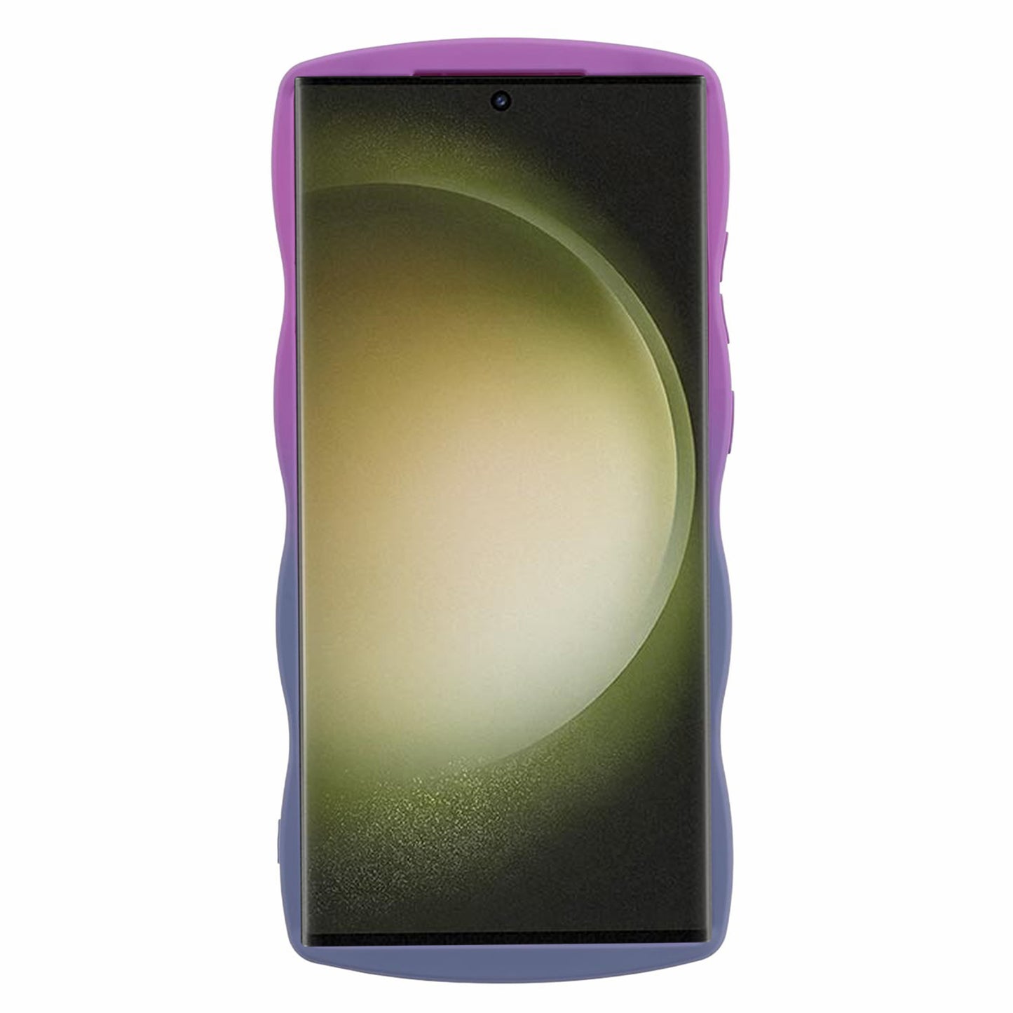 JTW Series for Samsung Galaxy S24 Ultra Wavy Edge TPU Case Dual-Side Rubberized - Purple+Lavender Grey