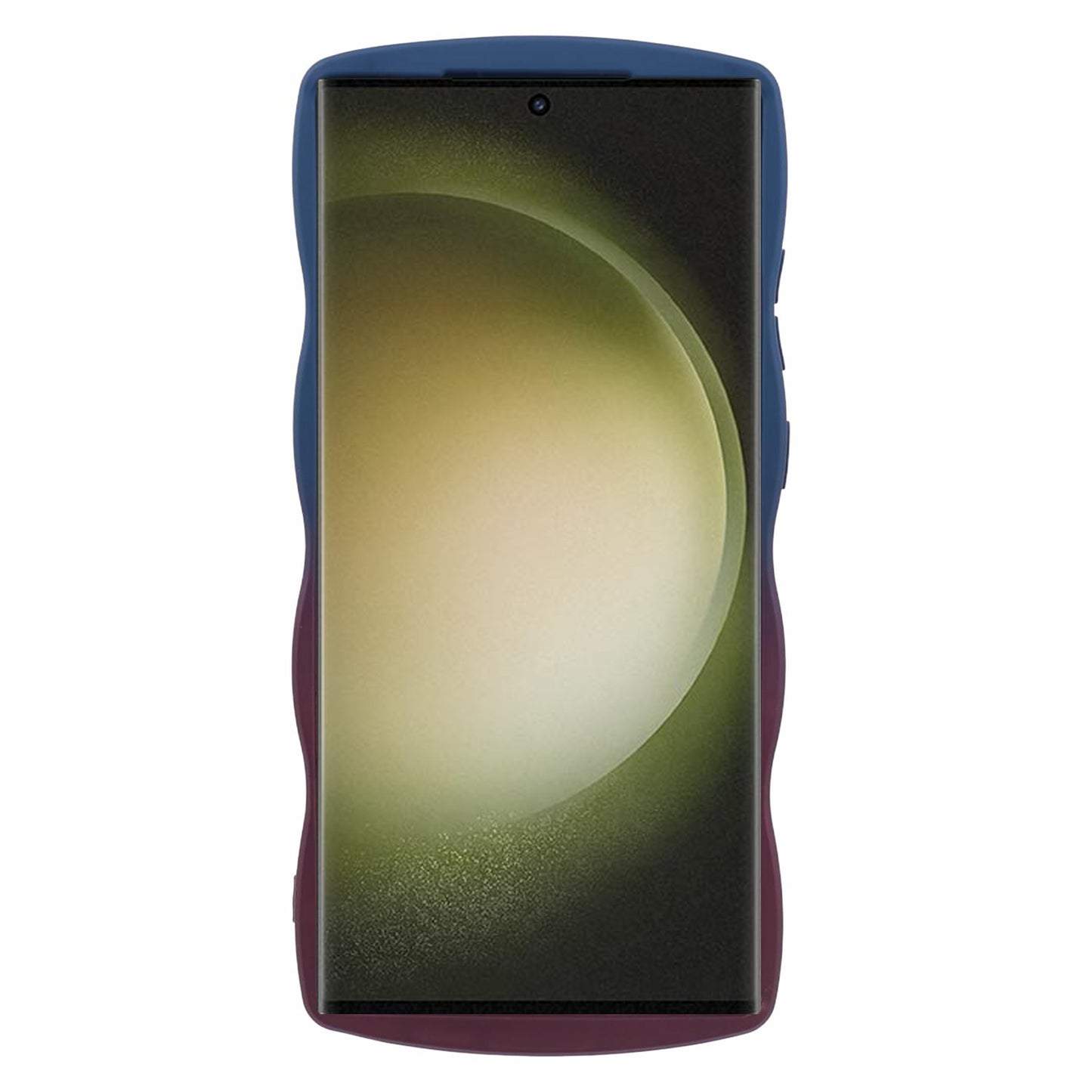 JTW Series for Samsung Galaxy S24 Ultra Wavy Edge TPU Case Dual-Side Rubberized - Sapphire+Dark Purple