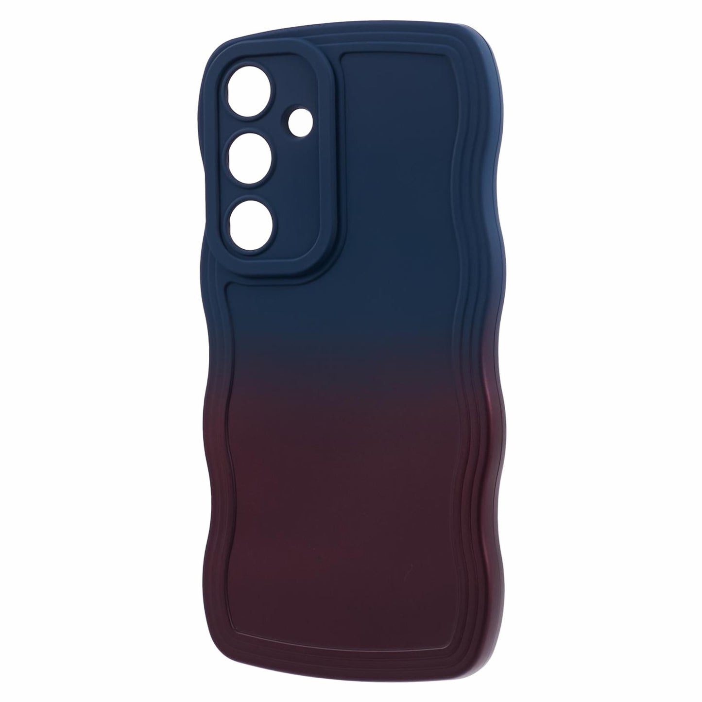 JTW Series for Samsung Galaxy S24 Phone Case Gradient Dual Color TPU Cover - Sapphire+Dark Purple