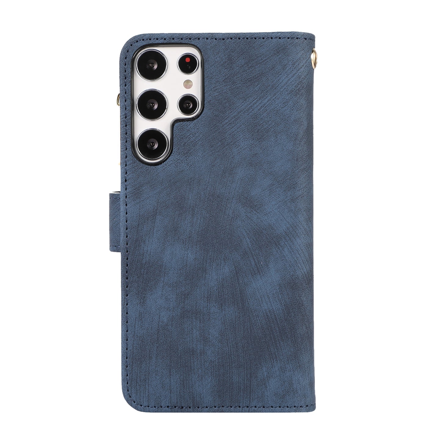 For Samsung Galaxy S24 Ultra Phone Case Rhombus Wallet Purse Handbag Leather Cover - Blue