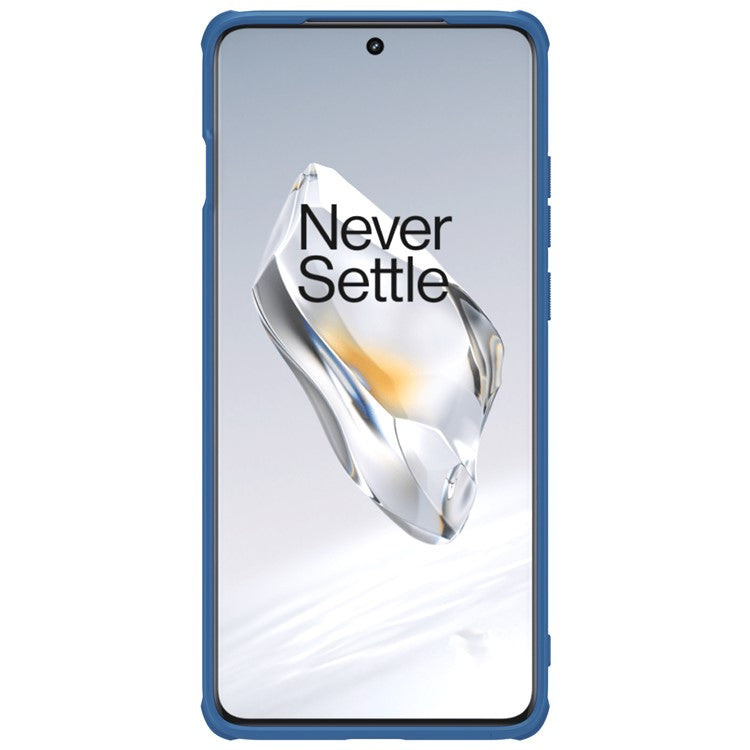 NILLKIN Super Frosted Shield Pro for OnePlus 12 5G Case Protective PC+TPU Phone Cover - Blue