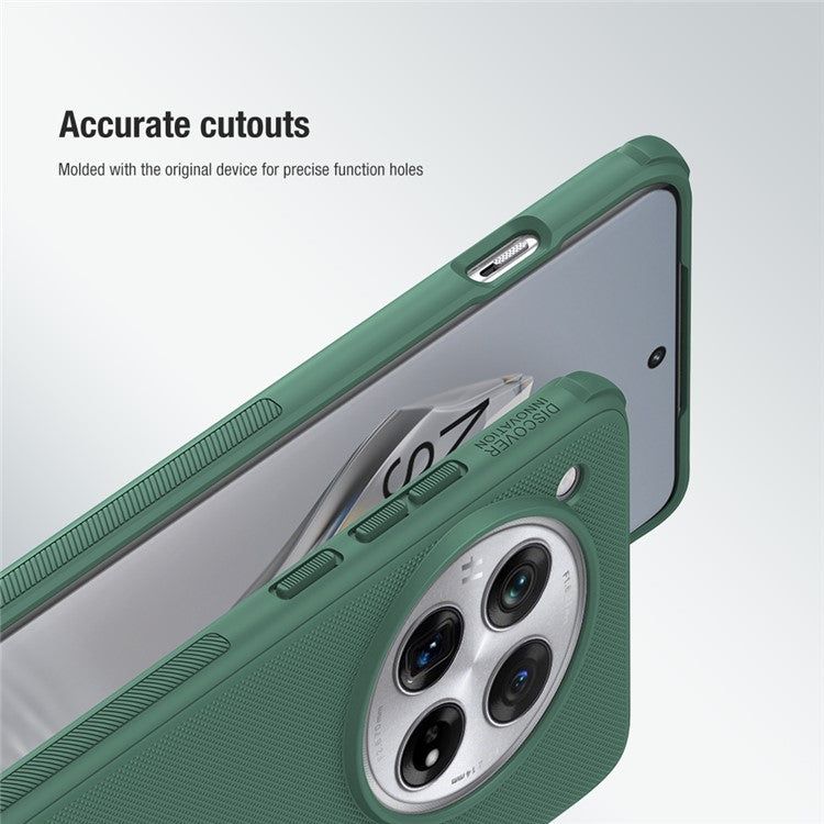 NILLKIN Super Frosted Shield Pro for OnePlus 12 5G Case Protective PC+TPU Phone Cover - Black