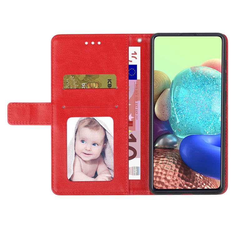 HT01 For OnePlus 12 5G Phone Case Wallet Flip Leather Cover Y-shaped Lines Decor - Red