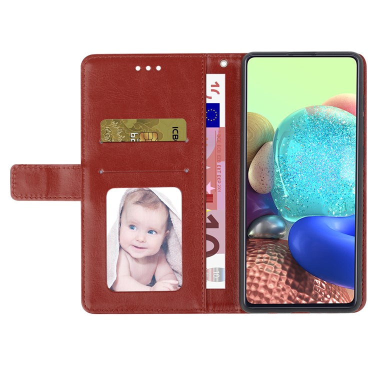 HT01 For OnePlus 12 5G Phone Case Wallet Flip Leather Cover Y-shaped Lines Decor - Brown