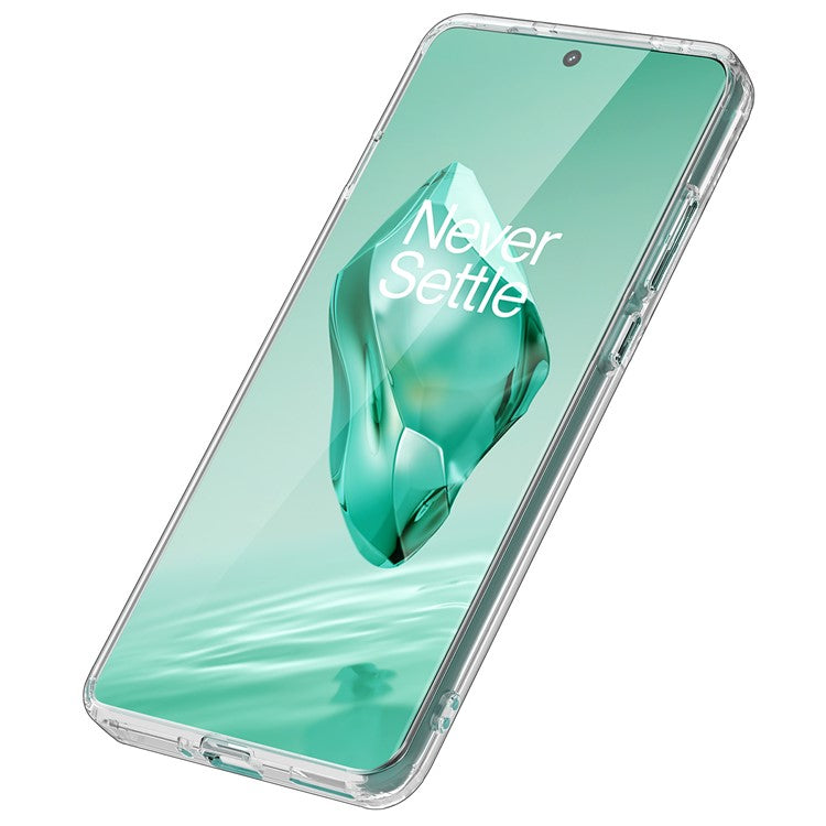 For OnePlus 12 5G Phone Case Reinforced Corners Shockproof Cover - Transparent