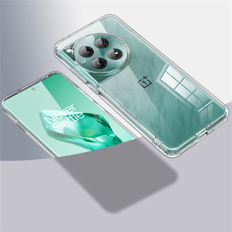 For OnePlus 12 5G Phone Case Reinforced Corners Shockproof Cover - Transparent