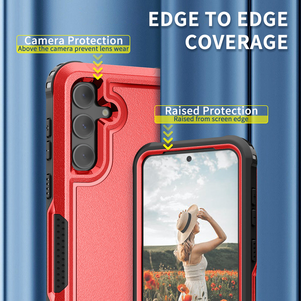 Style F1 For Samsung Galaxy S24 PC + TPU Case Anti-skid Shockproof Protective Cover - Red