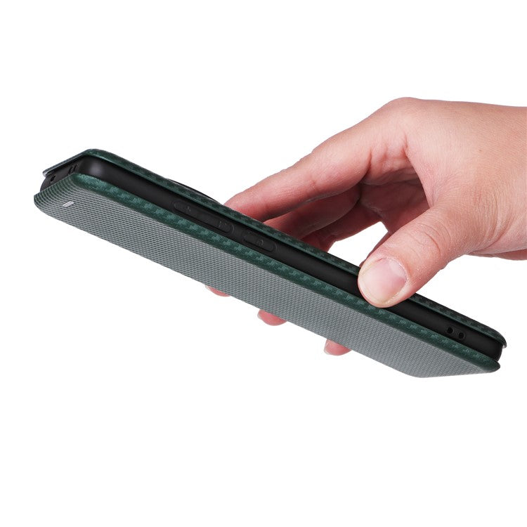 For OnePlus 12 5G Leather Phone Case with Card Slots Stand - Green