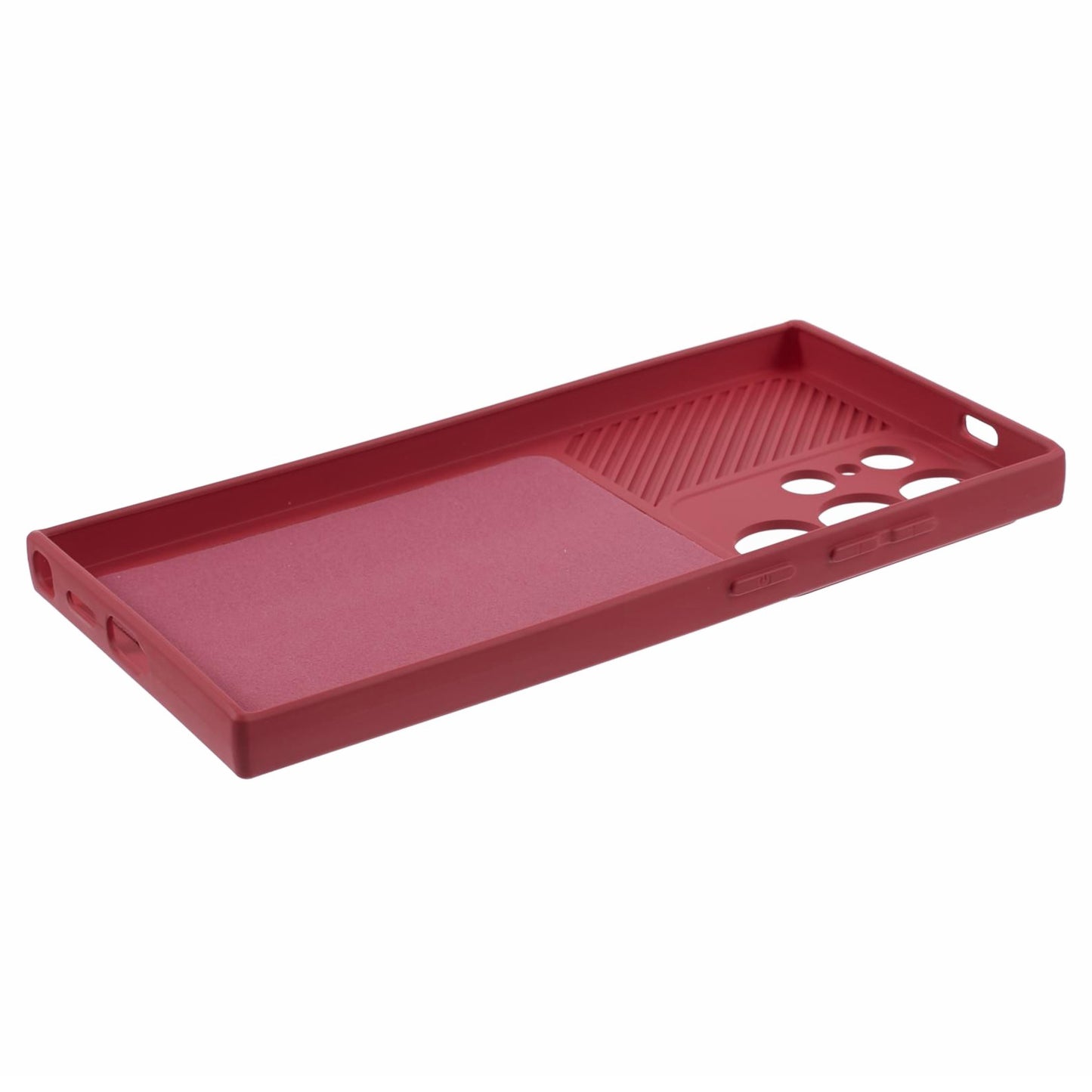 TMT Series for Samsung Galaxy S24 Ultra TPU Case Soft Lining Smart Phone Back Cover - Red