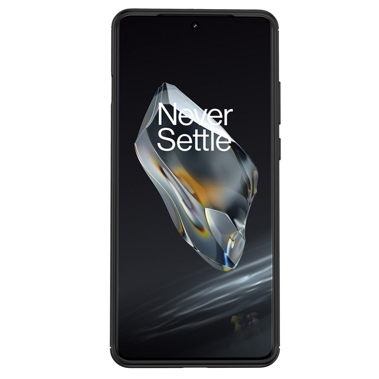 For OnePlus 12 5G Soft TPU Case Litchi Texture Protective Phone Cover - Blue