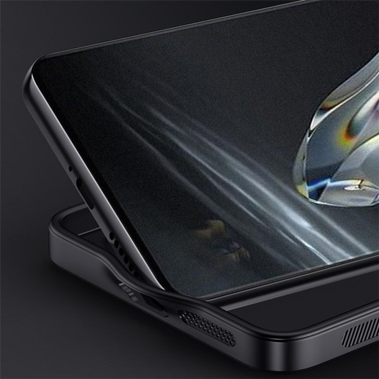 For OnePlus 12 5G Cell Phone Case Bump Proof Wood Grain Back Cover - Green