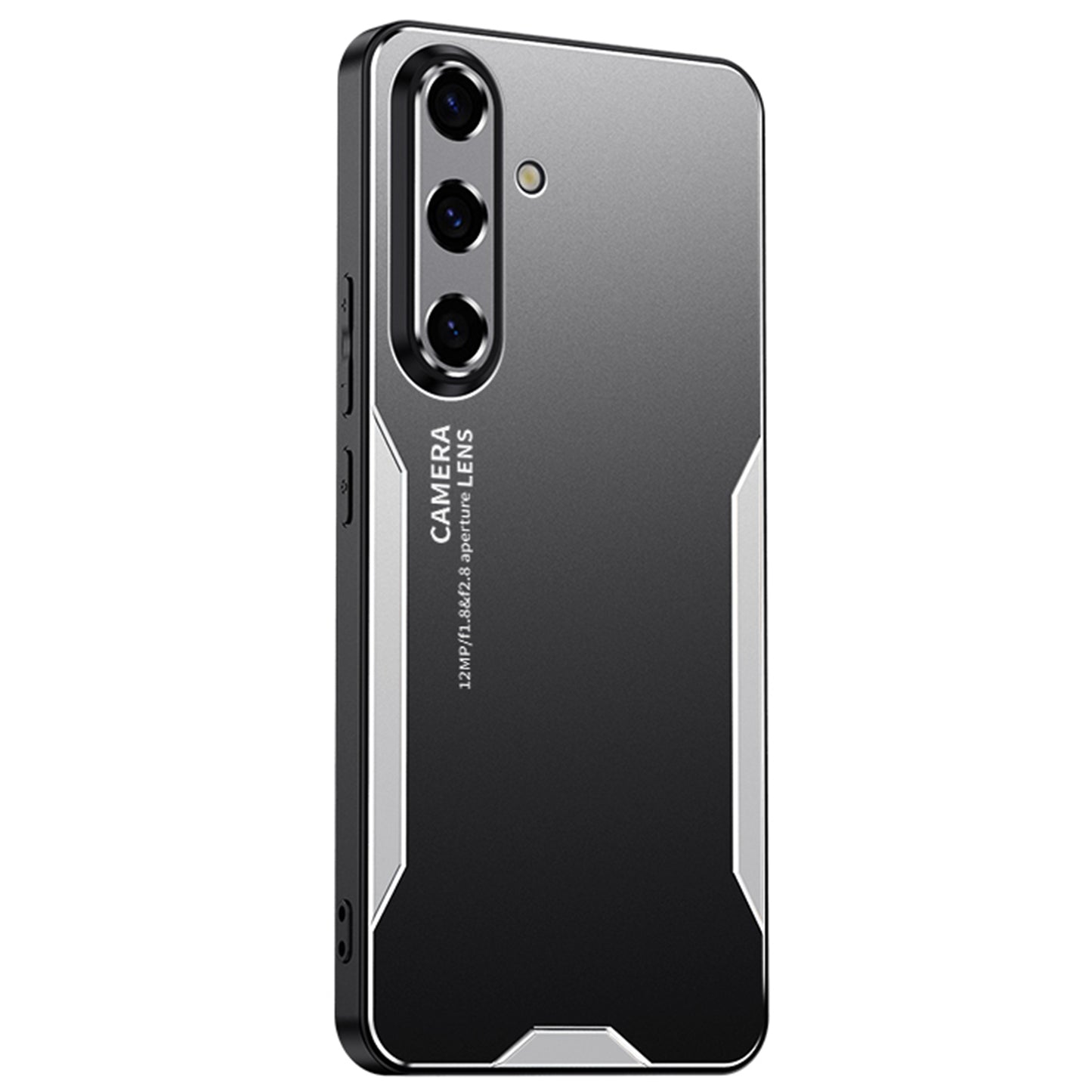 For Samsung Galaxy S24+ Phone Cover Aluminium Alloy+TPU+PC Airbag Protection Case - Silver