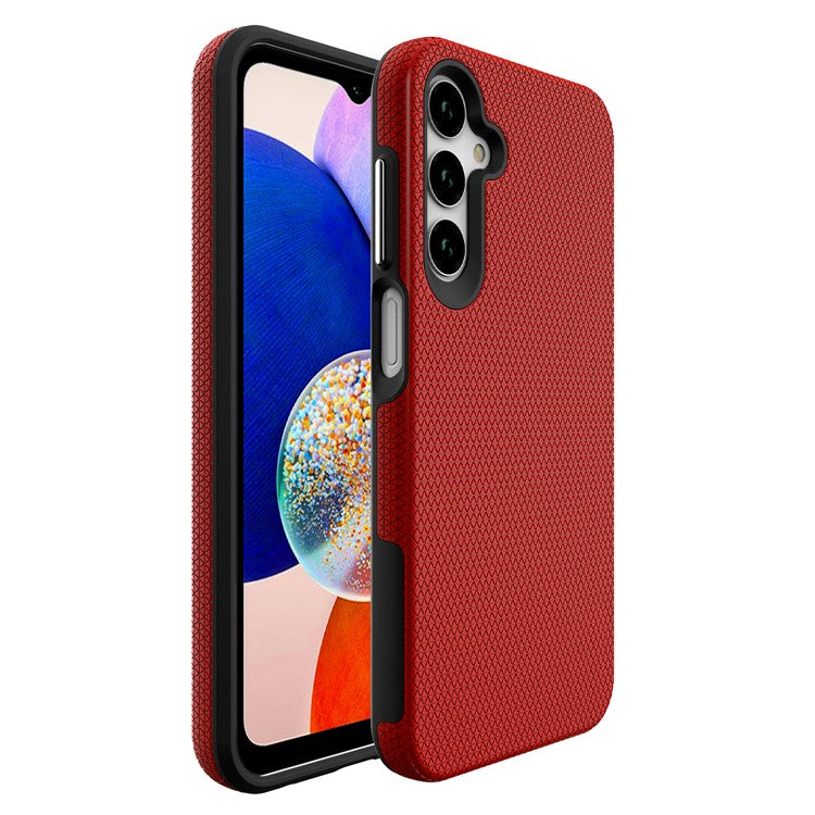 For Samsung Galaxy A25 5G (Global) (161.0 x 76.5 x 8.3mm) Cell Phone Case Reinforced Corners Drop-proof Cover - Red
