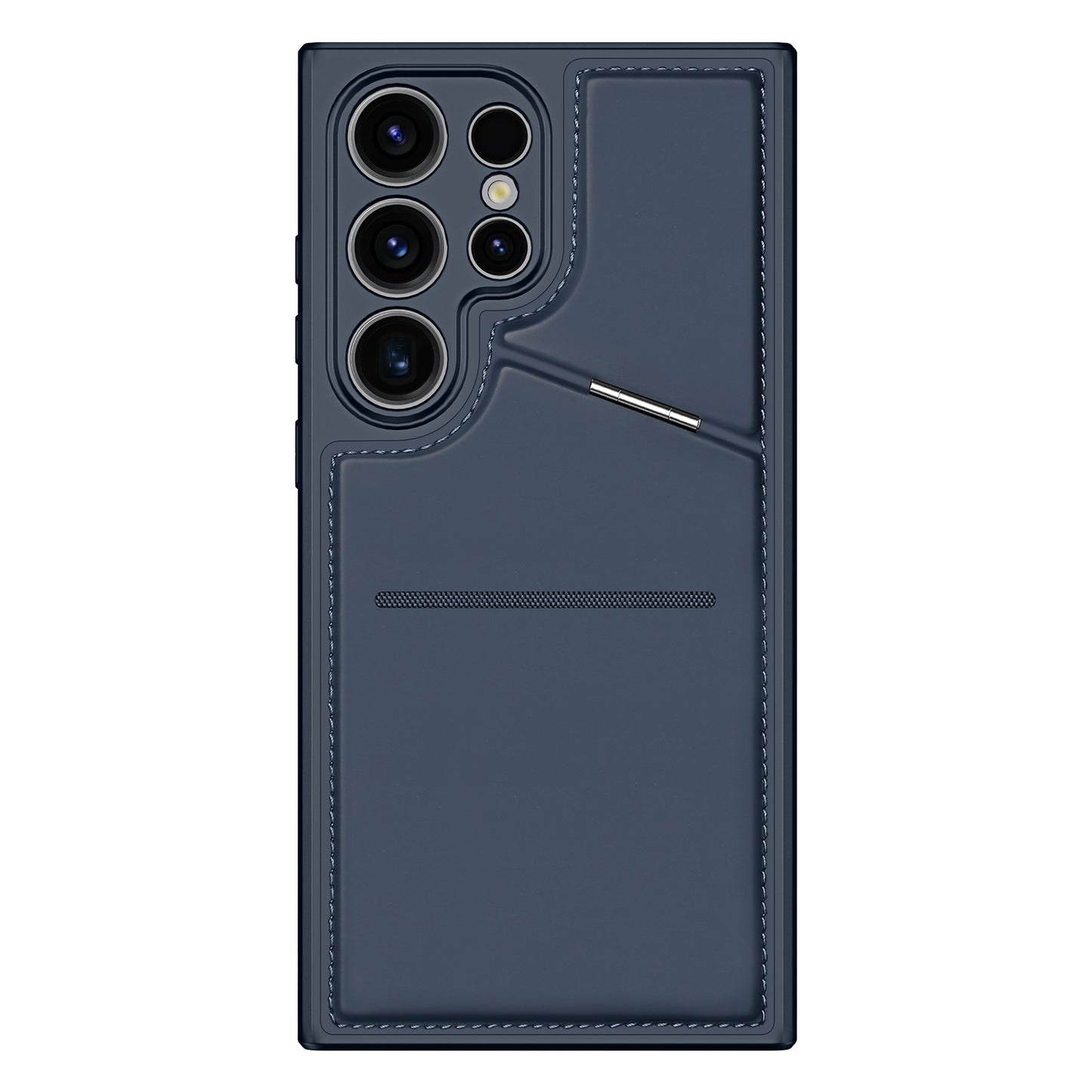 DUX DUCIS Rafi II Series for Samsung Galaxy S24 Ultra Magnetic Phone Case with Card Slots Kickstand - Blue