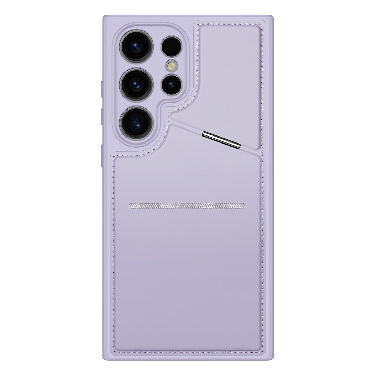 DUX DUCIS Rafi II Series for Samsung Galaxy S24 Ultra Magnetic Phone Case with Card Slots Kickstand - Purple