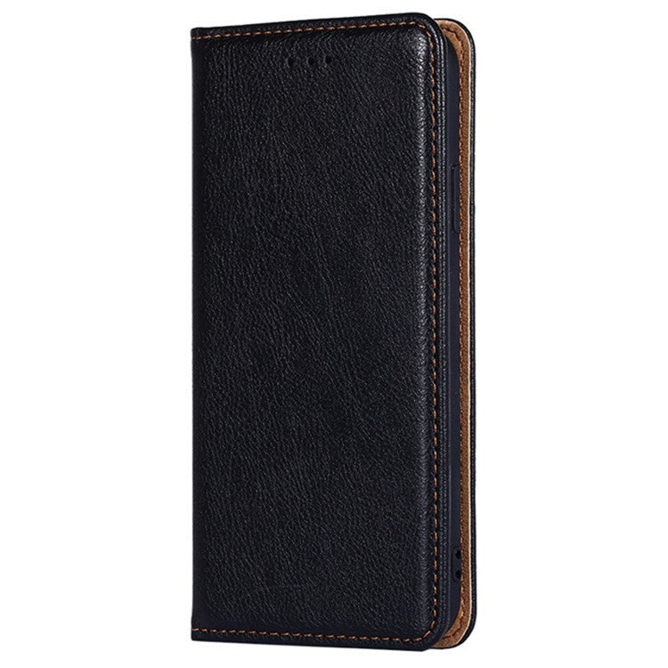 For OnePlus 12 5G Case Magnetic Anti-scratch PU Leather Wallet Card Slots Phone Cover - Black