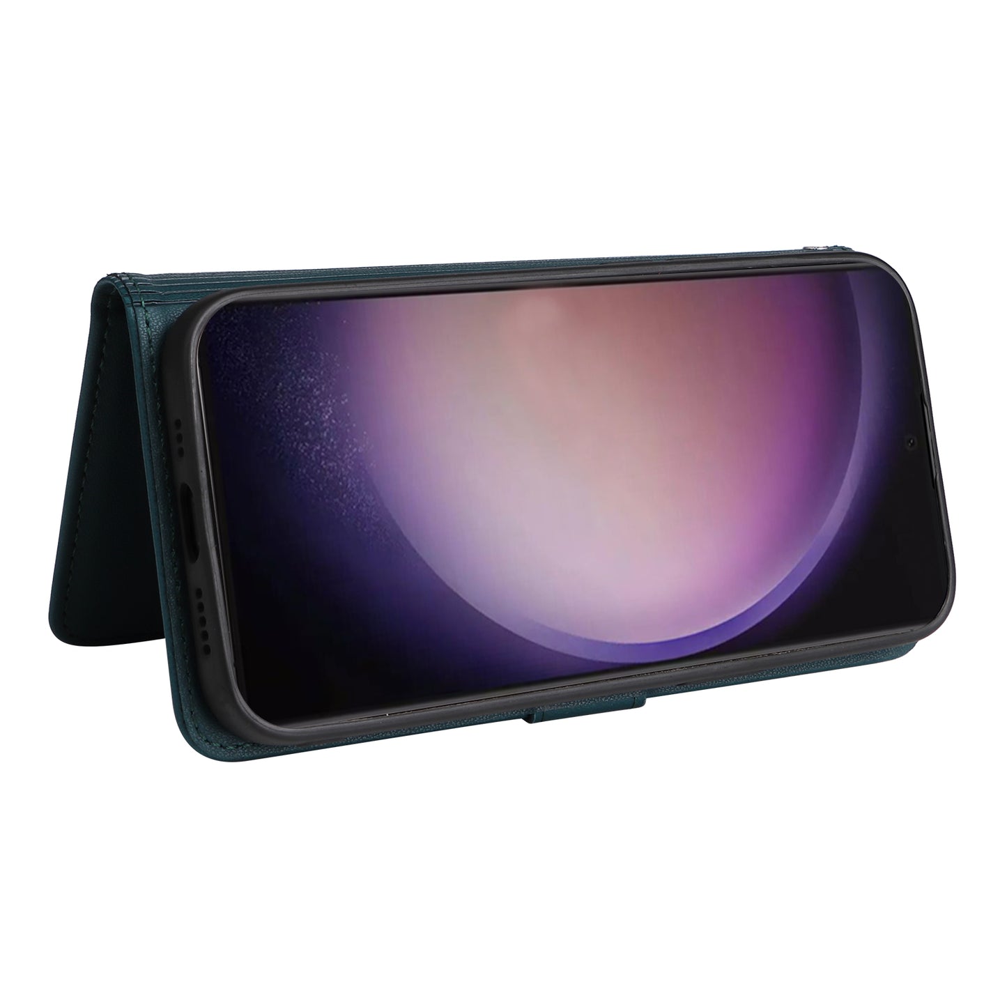 BETOPNICE 005 For Samsung Galaxy S24 Ultra Leather Case Magnetic Detachable Phone Cover - Blue