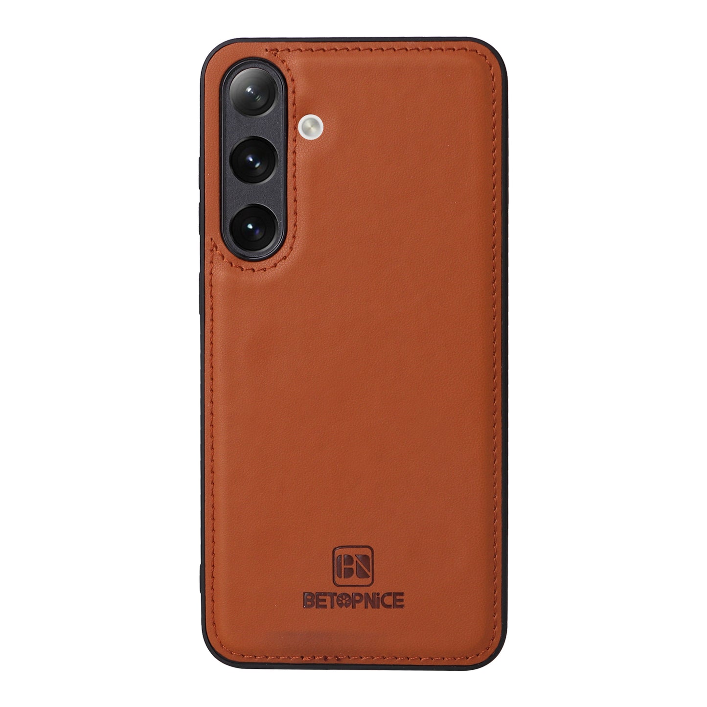 BETOPNICE 005 For Samsung Galaxy S24+ Leather Case Phone Wallet Detachable 2-in-1 - Brown
