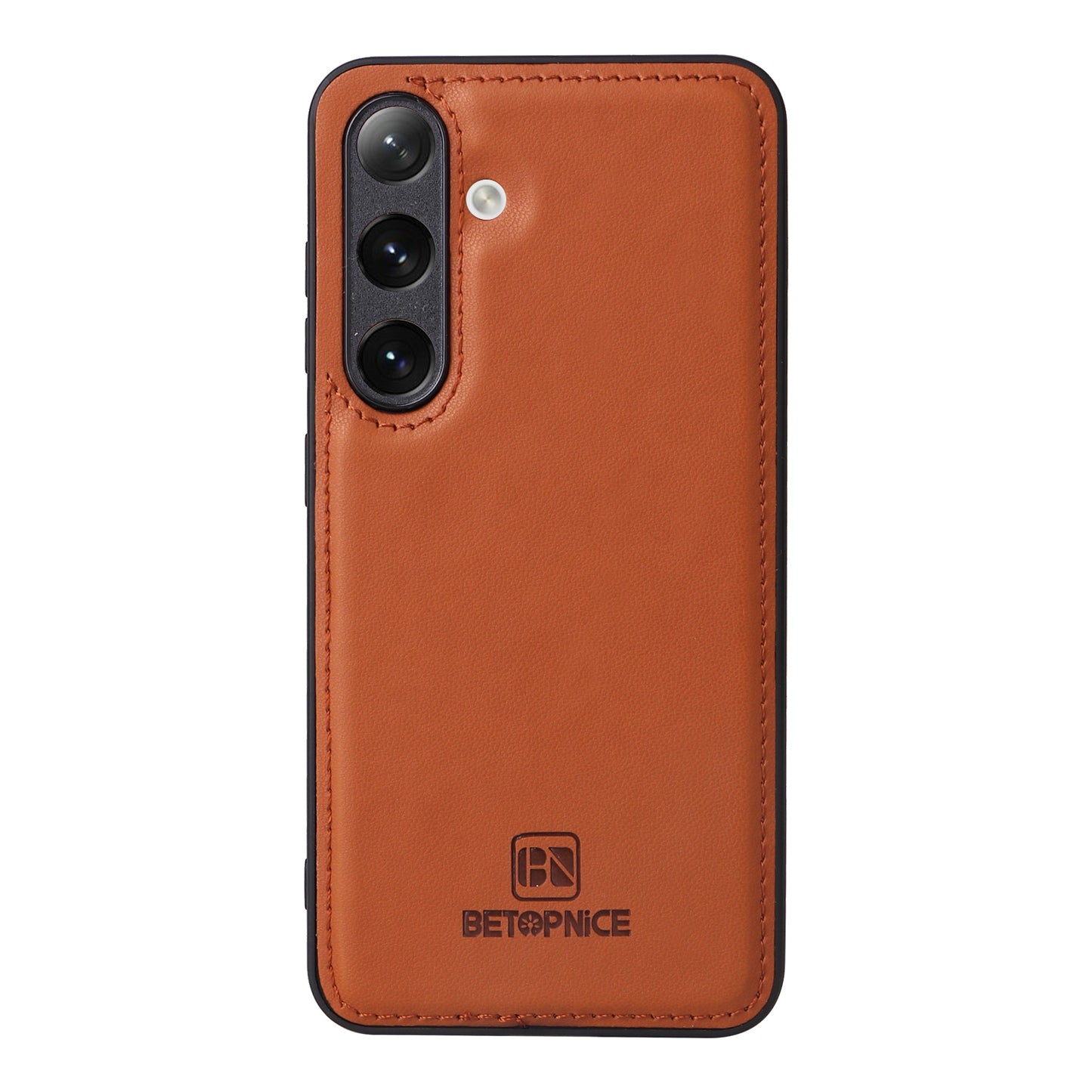 BETOPNICE 005 For Samsung Galaxy S24 Wallet Phone Case Detachable Leather Cover - Brown