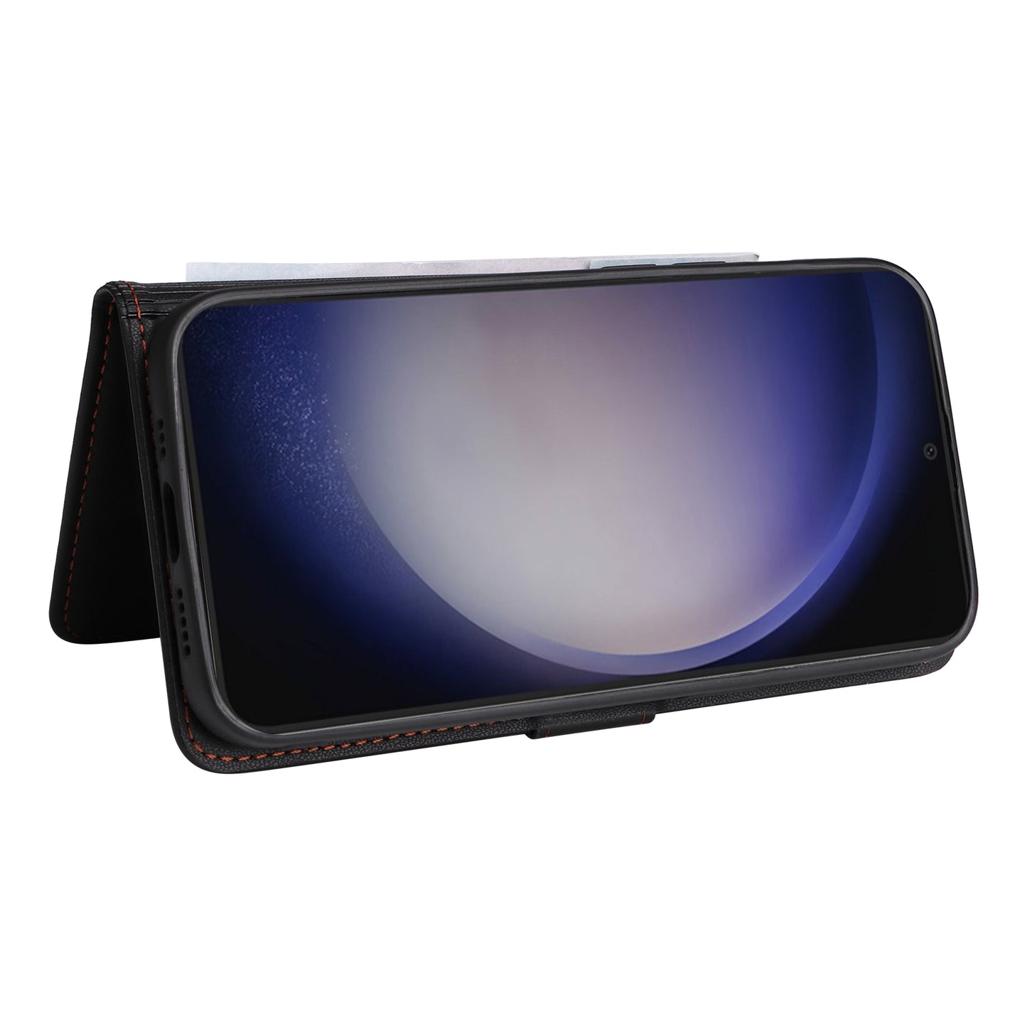 BETOPNICE 005 For Samsung Galaxy S24 Wallet Phone Case Detachable Leather Cover - Black