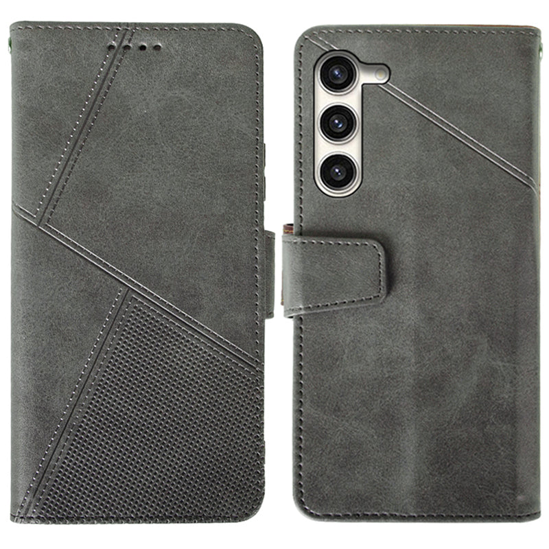 IDEWEI For Samsung Galaxy S24 Leather Case Protective Phone Cover with Wallet Card Holder - Black