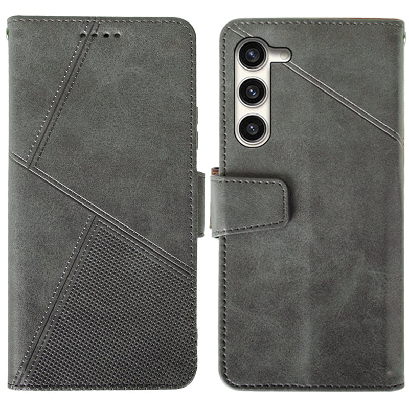 IDEWEI For Samsung Galaxy S24+ Calf Texture Leather Case Wallet Phone Cover - Black