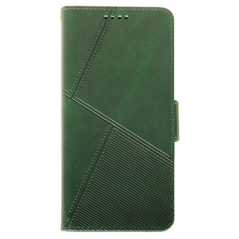 IDEWEI For Samsung Galaxy S24+ Calf Texture Leather Case Wallet Phone Cover - Green