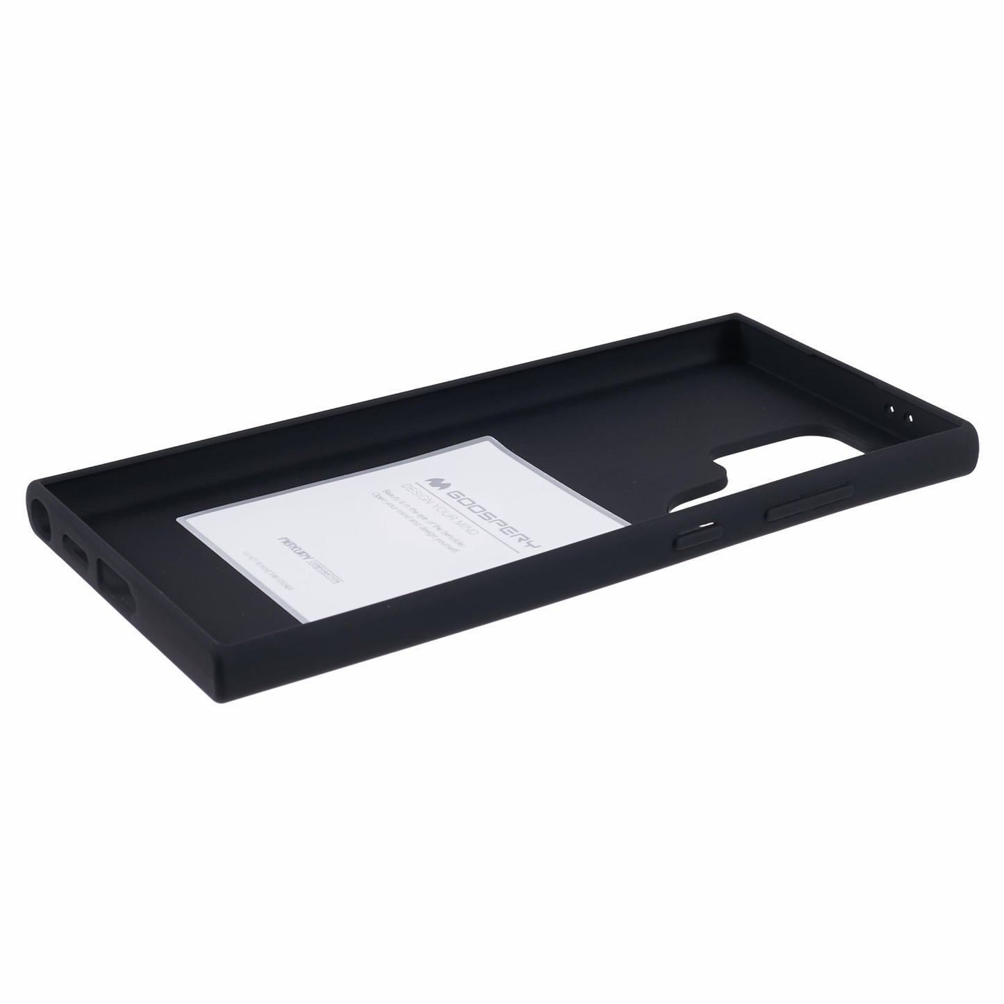 MERCURY GOOSPERY For Samsung Galaxy S24 Ultra TPU Case SOFT FEELING Series Matte Phone Cover - Black