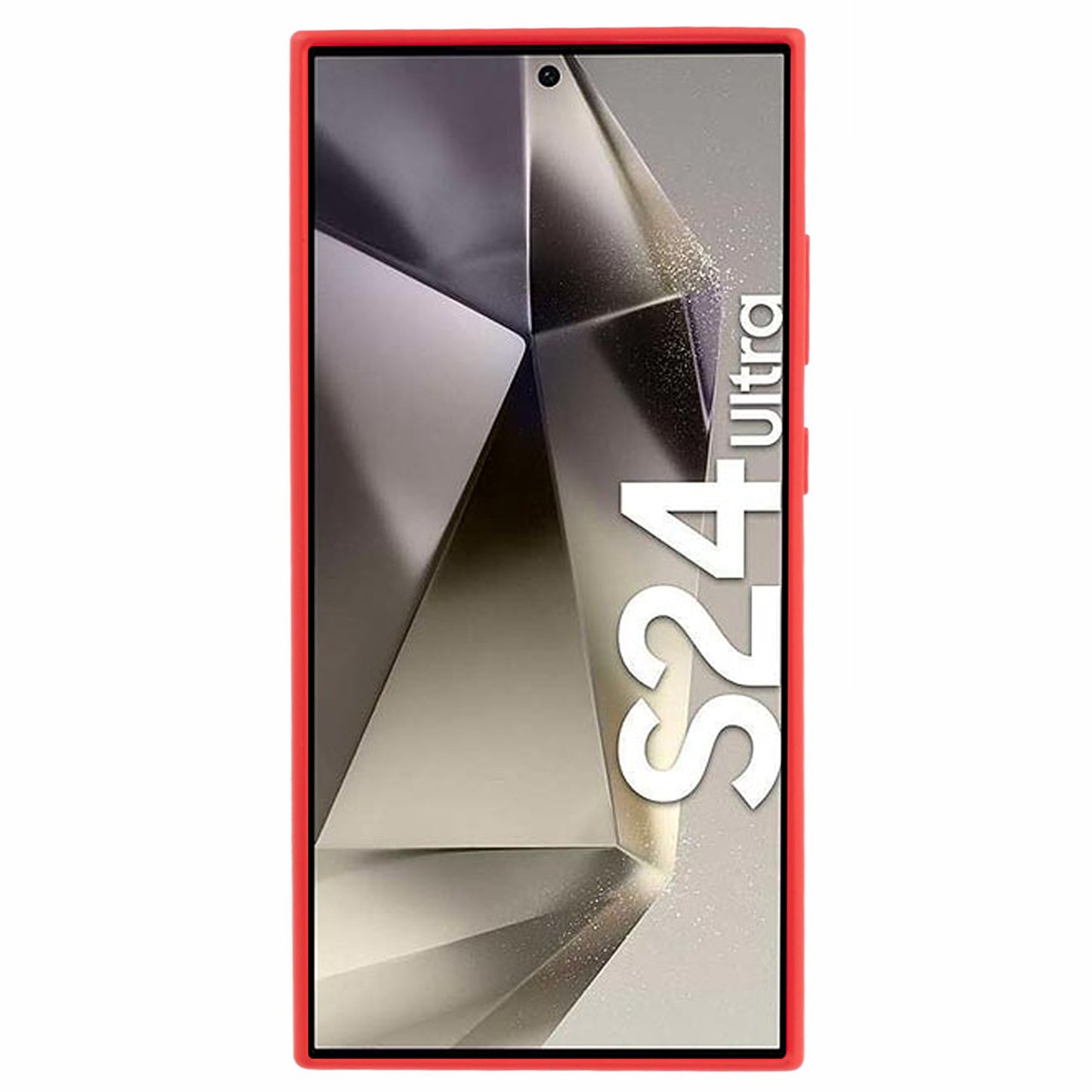 MERCURY GOOSPERY For Samsung Galaxy S24 Ultra TPU Case SOFT FEELING Series Matte Phone Cover - Red