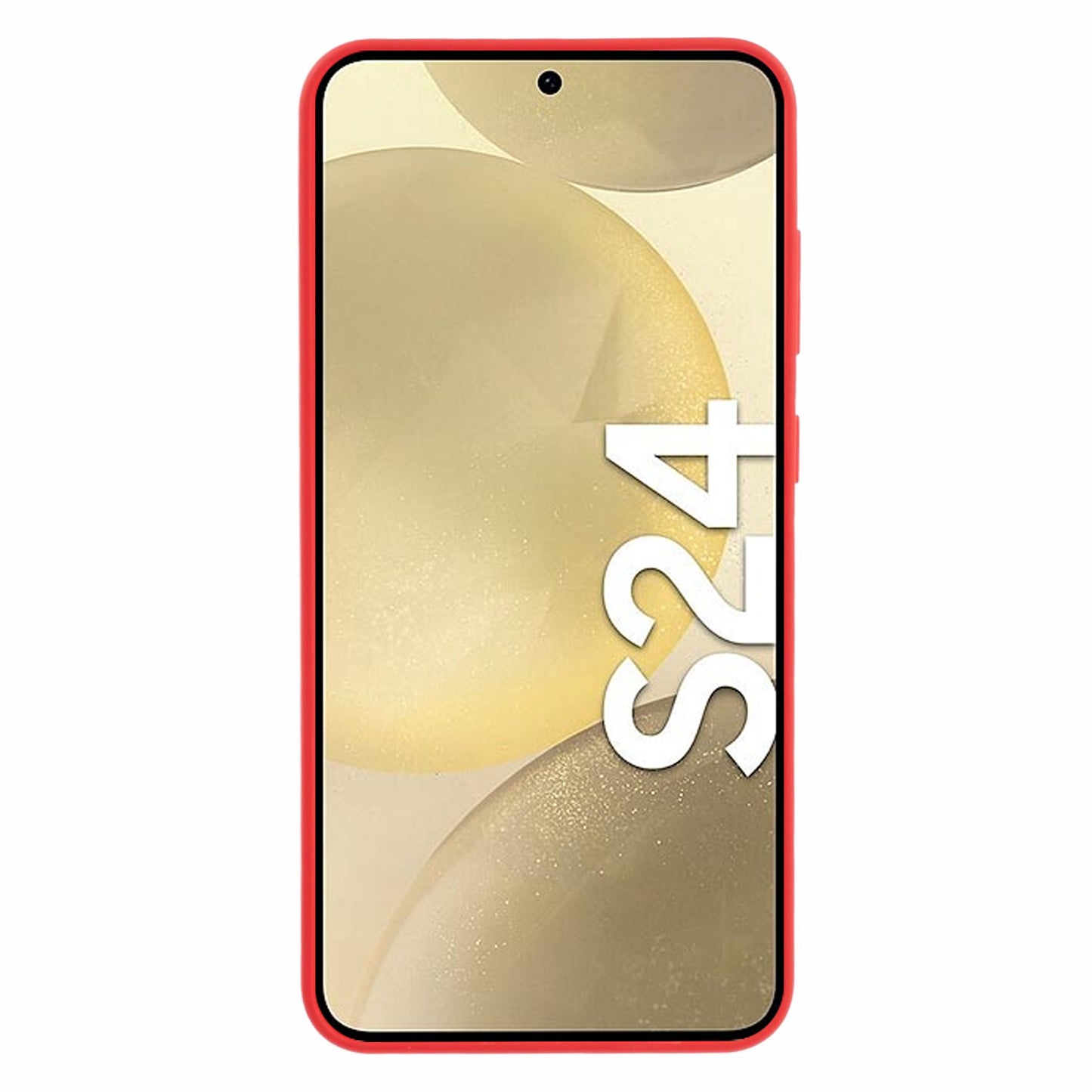 MERCURY GOOSPERY SOFT FEELING Series for Samsung Galaxy S24+ Slim Case Matte TPU Phone Cover - Red