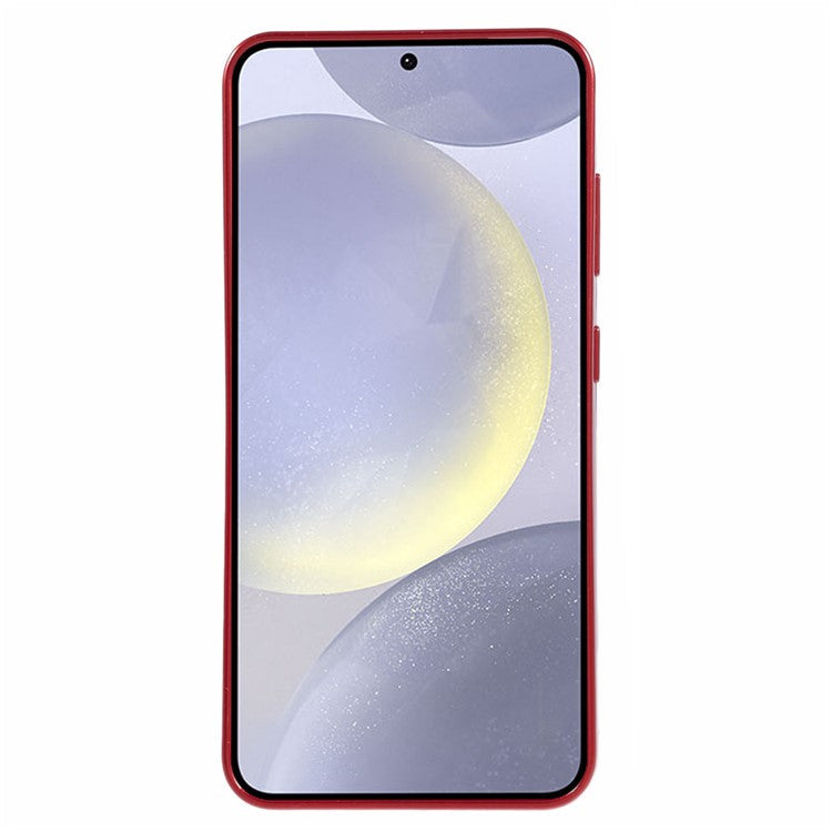 MERCURY GOOSPERY For Samsung Galaxy S24 TPU Case Sparkly Glitter Phone Protective Cover - Red