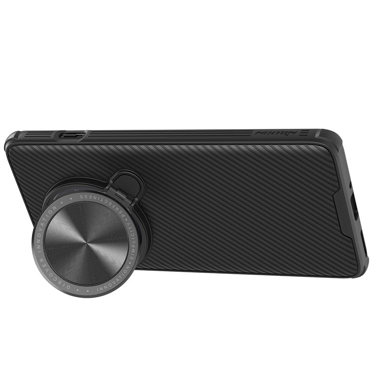 NILLKIN CamShield Prop Magnetic Series for OnePlus 12 5G Kickstand Case with Lens Cover - Black