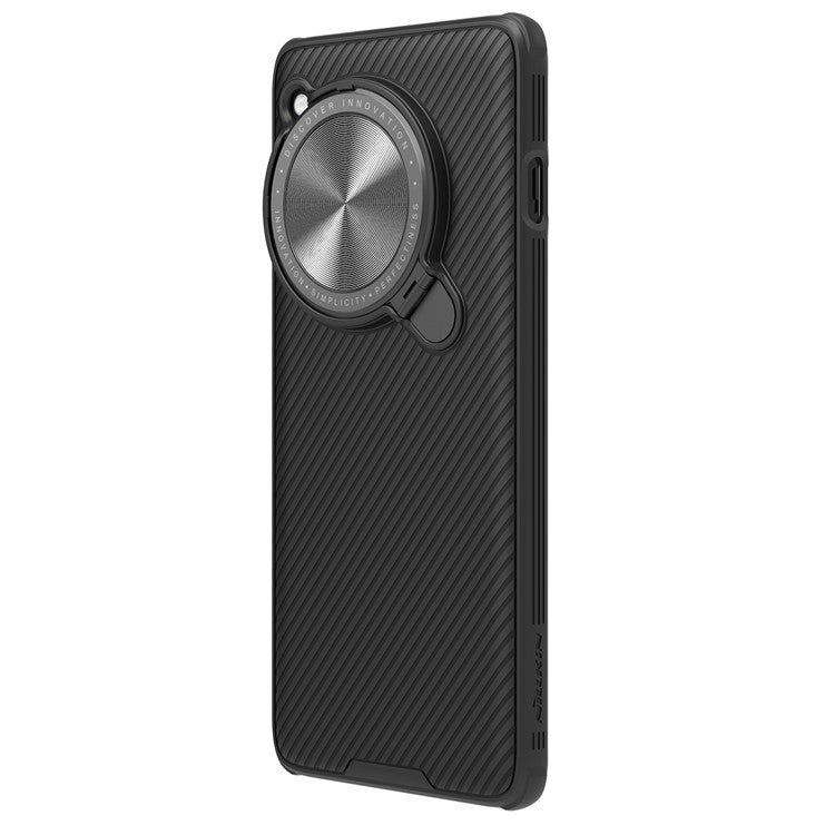 NILLKIN CamShield Prop Magnetic Series for OnePlus 12 5G Kickstand Case with Lens Cover - Black