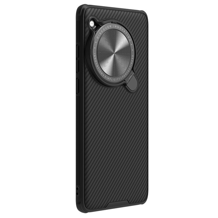 NILLKIN CamShield Prop Magnetic Series for OnePlus 12 5G Kickstand Case with Lens Cover - Black