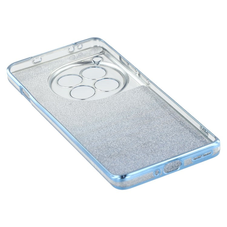 KADEM For OnePlus 12 5G Cell Phone Case Ring Kickstand Anti-scratch Glitter TPU Cover - Blue